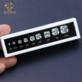 High Quality Synthetic Gemstones T Set Cz Gemstones Per Set 10 Sizes Square Asscher Cut Cubic Zirconia for Color Checking