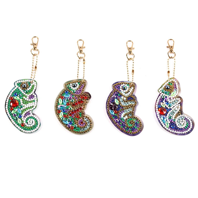 Custom Diy 5d Diamond Painting Keychains Kit Keychains Kids Keychain Most Popular Set Crystal Wallet Diamond Key Chain Gem