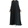 Pure Color Over Size Muslimah Daily Wear batwing Sleeve Eid One Piece Abaya Hoodie for Prayer
