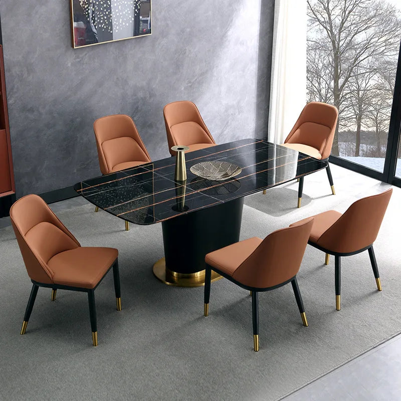 Nordic Hotel Home Backrest Restaurant Chair Light Luxury Coffee Shop Leather Art Leisure Makeup Chair Minimalist Dining Chair