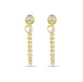 Milskye Unique Fashion Appearance Jewelry 925 Silver 18K Gold Diamond Earrings