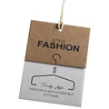 Recyclable Kraft Paper Swing Tags Custom Logo Printing with String for Fashion Garments
