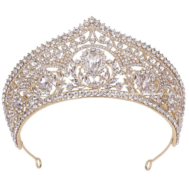 Fashion Crystal Diamond Party Wedding Tiaras Rhinestone Beauty Queen Pageant Crown for Women Hair Accessories