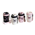 500ml Cute Stainless Steel Vacuum Cup Kids Student Cartoon Thermal Mug in Pink White for Water Bottle Drinkware