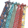 Vintage Printed Silk Ties for Men Flower Casual Print Men Necktie Cravat Wholesale in Shengzhou
