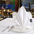 Wholesale Handmade Dye Sublimation Printed White Custom Dinner Airlaid Party Hotel Restaurant Cotton Wedding Napkin