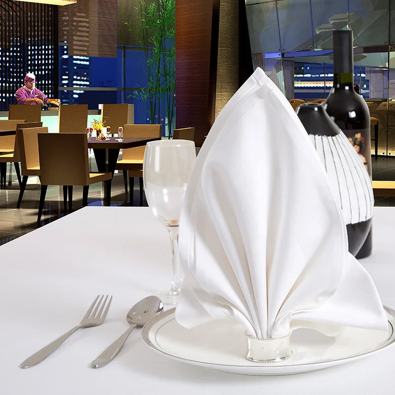 Wholesale Handmade Dye Sublimation Printed White Custom Dinner Airlaid Party Hotel Restaurant Cotton Wedding Napkin