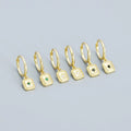 Wholesale Silver Jewelry S925 Silver Hoop Earrings Women 18K Gold Plated Sterling Silver Star Zircon Drop Earrings Jewelry