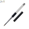 Jiexia Black Metal Handle Nylon Hair Nail Art 3D Acrylic Nails Sculpture Brush