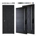 European Style Villa House Metal Cast Aluminum Exterior Security Doors Smart Lock Interior Doors Front Hotel Entrance Door