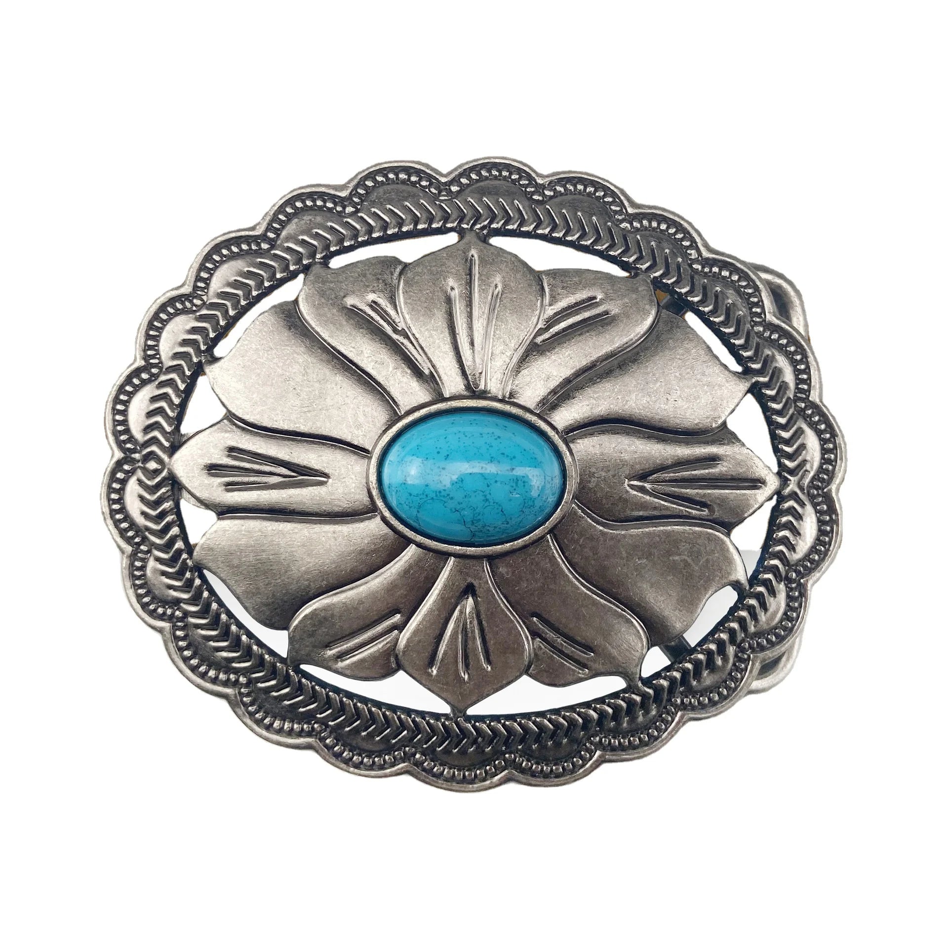 Design Your Private Design Turquoise Belt Buckle Western Buckles for Ladies Plate Belt Buckles
