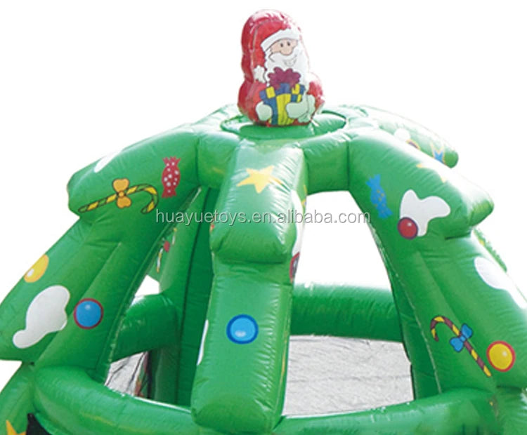 Christmas Tree Bounce House HOT SELLING Inflatable Bouncy Castle Safe Moonwalk With Blower