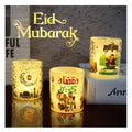 Eid Mubarak Led Candle Night Light Ramadan Kareem Ornament Lamp Islam Muslim Home Party Decor Eid  Al Adha Festival Supplies