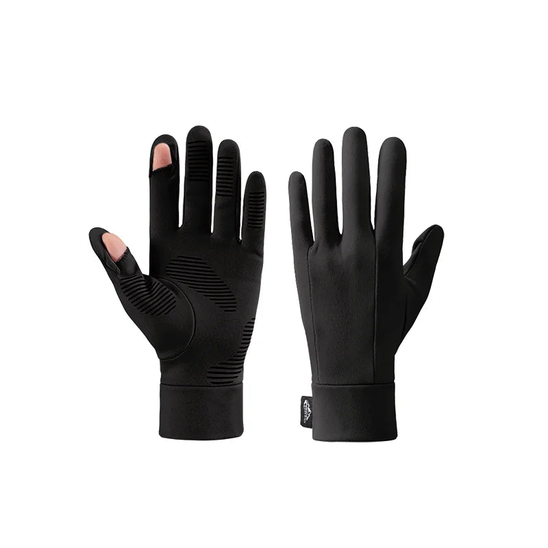 For DB66 Winter Men's Unisex Bike Finger Gloves Cycling Shockproof Breathable Polyester Mountain Bicycle Gloves