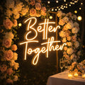 LC Custom LED Light up Wedding Sign Handwritten Letter Neon Style Acrylic Illuminated Letters for Ceremony Backdrop Event Decor