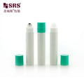 Sample Bottle 20ml Empty White Transparent Roll on Serum Packaging With Roller Ball on Top