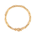 Stainless Steel Women Jewelry Unique Design 18k Gold Plated Waterproof Hypoallergenic OT Clasp Chain Bracelet Jewelry