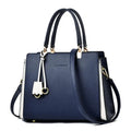 2022 New Arrival Women's Casual PU Leather Handbags Fashionable Big Crossbody Tote Zipper Closure Fashionable Shoulder Tote Bags