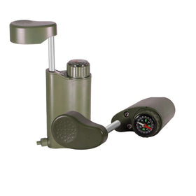 Portable Hand Pump Camping Hiking Water Filter Straw Emergency Survival Water Filter