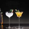 Creative Highball Crystal Glass Cocktail Bar Martini and Margarita Glasses Custom Logo Cute Design for Party