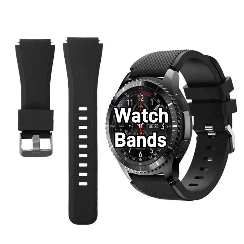 Sport Silicone Rubber Watch Bands Adjustable Smart Watch Strap for Samsung Gear S3 20mm 22mm Watchbands