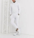White Tracksuit Set for Men training Jogging Wear Two Piece Set Hoodiesfleece Jogger Tracksuit Sweatsuit Set Wholesale
