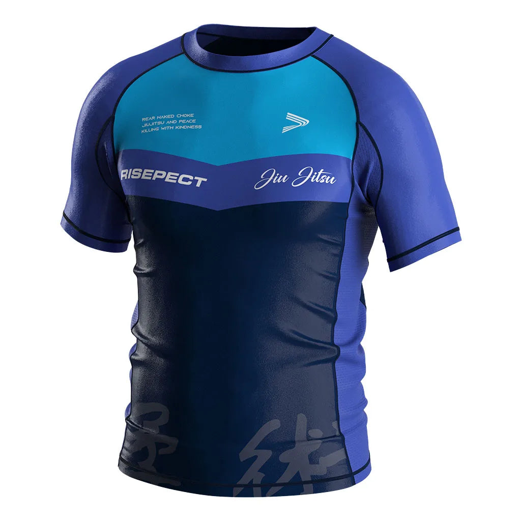 Eco-Friendly No Gi Mma Men Compression Shirt Rash Guard Swim Custom Mma Men Rashguards Bjj-Rash-Guard