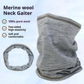 Premium Quality Factory Merino Wool Seamless Magic Neck Gaiter Winter Warm Super Soft Solid Color Versatile Bandana Men UPF 50+