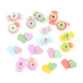 Lovely Matte Colored Lollipop Candy Heart Design Resin Charm Hair Clip Bobbypin Accessories