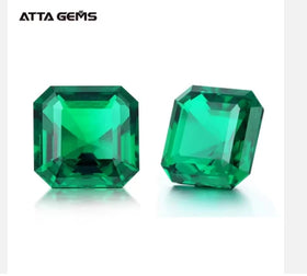 21.82carats 10.9*19mm Emerald Cut Hydrothermal Colombia Emerald Loose Gemstones Synthetic Lab Grown Emerald Factory Direct Sale