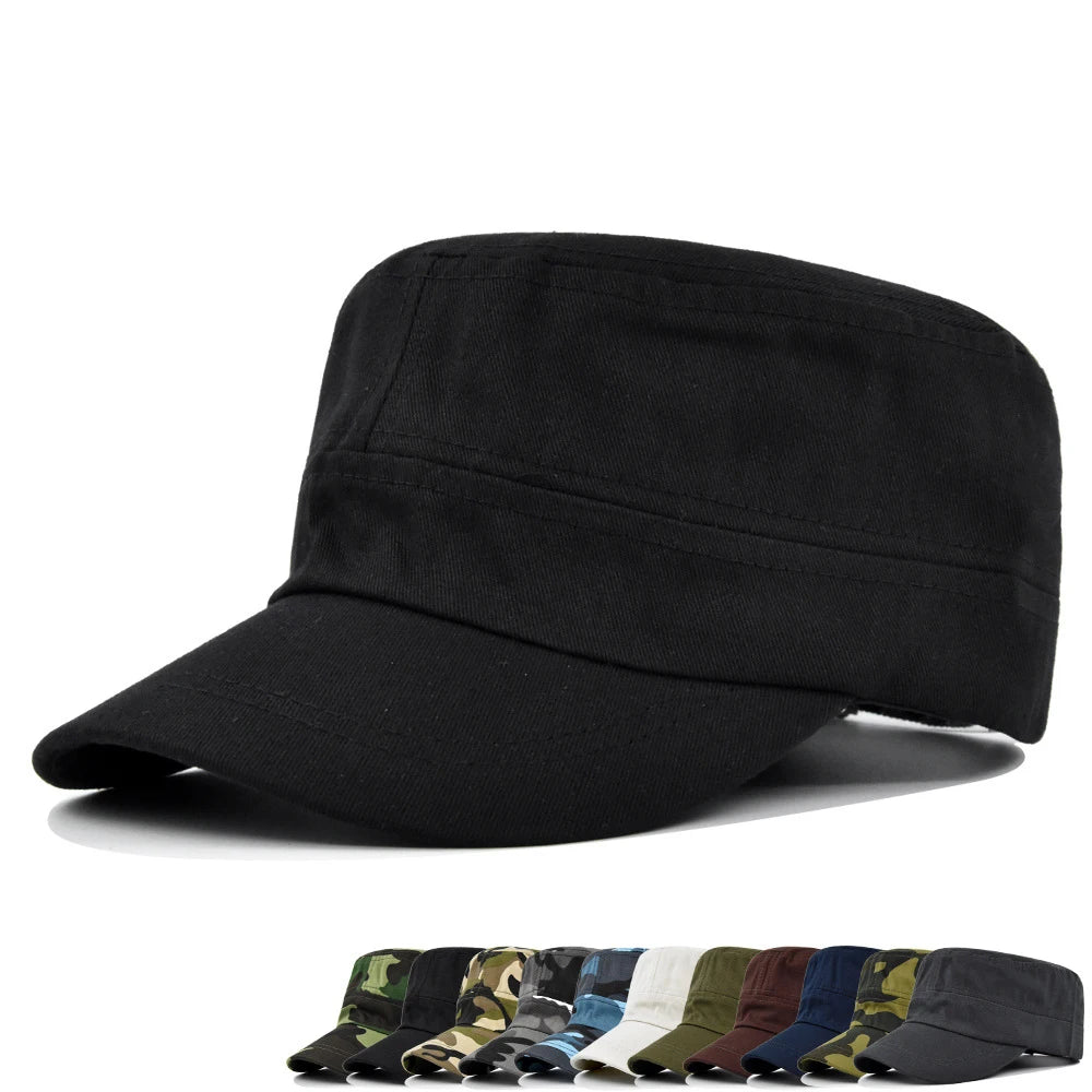 Cotton Hat Cap Flat Top Baseball Cap Custom logo