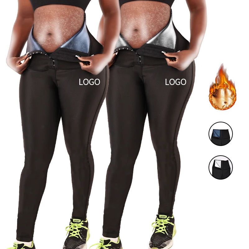Wholesale New Women's Shapers High Waisted Yoga Pants Sauna Fat Burning Women Slimming Body Shaper Shapewear