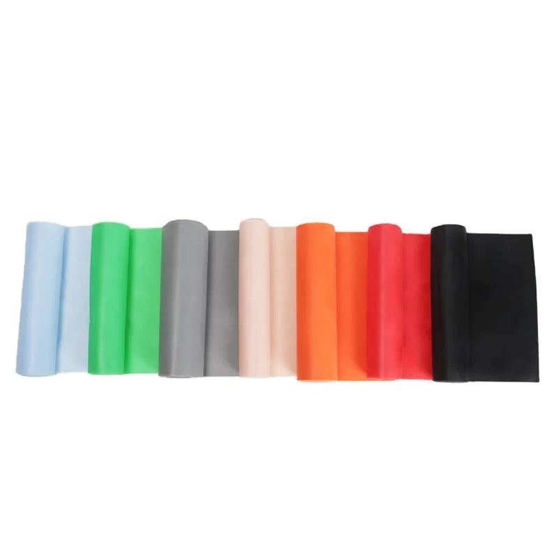 High Elastic Fitness Exercise Training Workout Yoga Physical Therapy Flat Resistance Band Roll Stretch Band