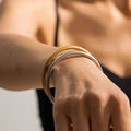 Simple Introverted and Elegant Platinum 16k Gold-plated Stainless Steel Elegant Bracelet for Girls