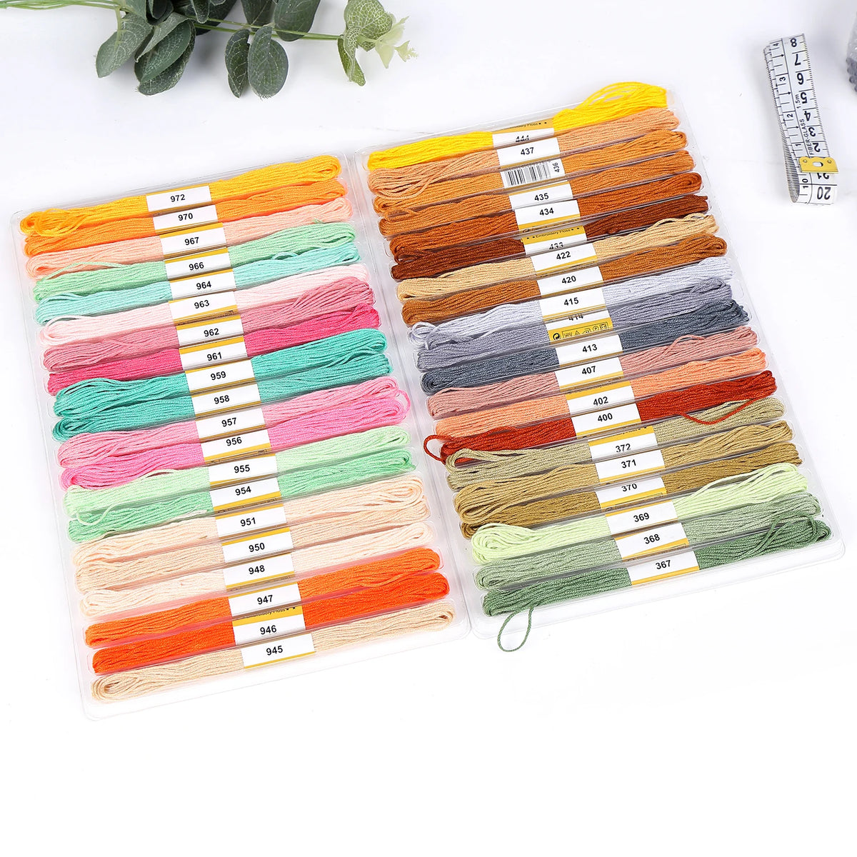 Embroidery Kit Cross Stitch Tool Kit for Beginners Including 447 Color Threads Embroidery Starter Kit