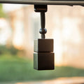 8ml  Black Car Diffuser Professional Oil Perfume Hanging Square Air Freshener Bottle with Screw Wood Cap for Car Perfume Bottle