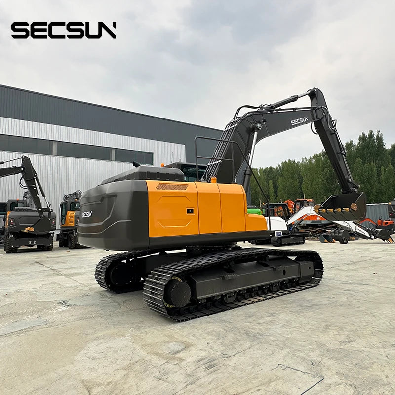 SECSUN Heavy Capacity Big Bagger Digger Machine 18 Ton 38 Ton 23 Ton Hydraulic Crawler Excavator for Sale