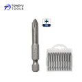 10Pcs PH2 Impact Screwdriver Bits Set Hex Shank 50mm Magnetic S2 Steel Driver Bit Set for Impact Driver & Drill