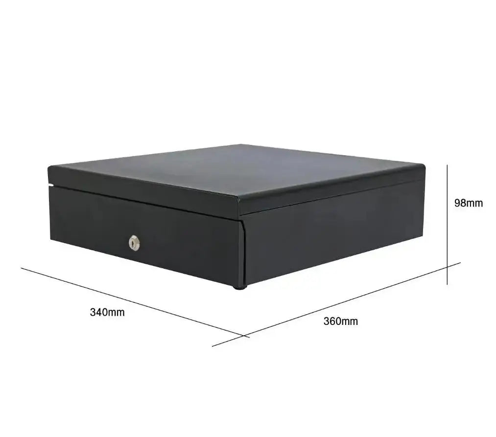 Supermarket Usage Stainless Steel Black Durable Modern Stylish Custom LOGO Wooden Case Cash Drawer