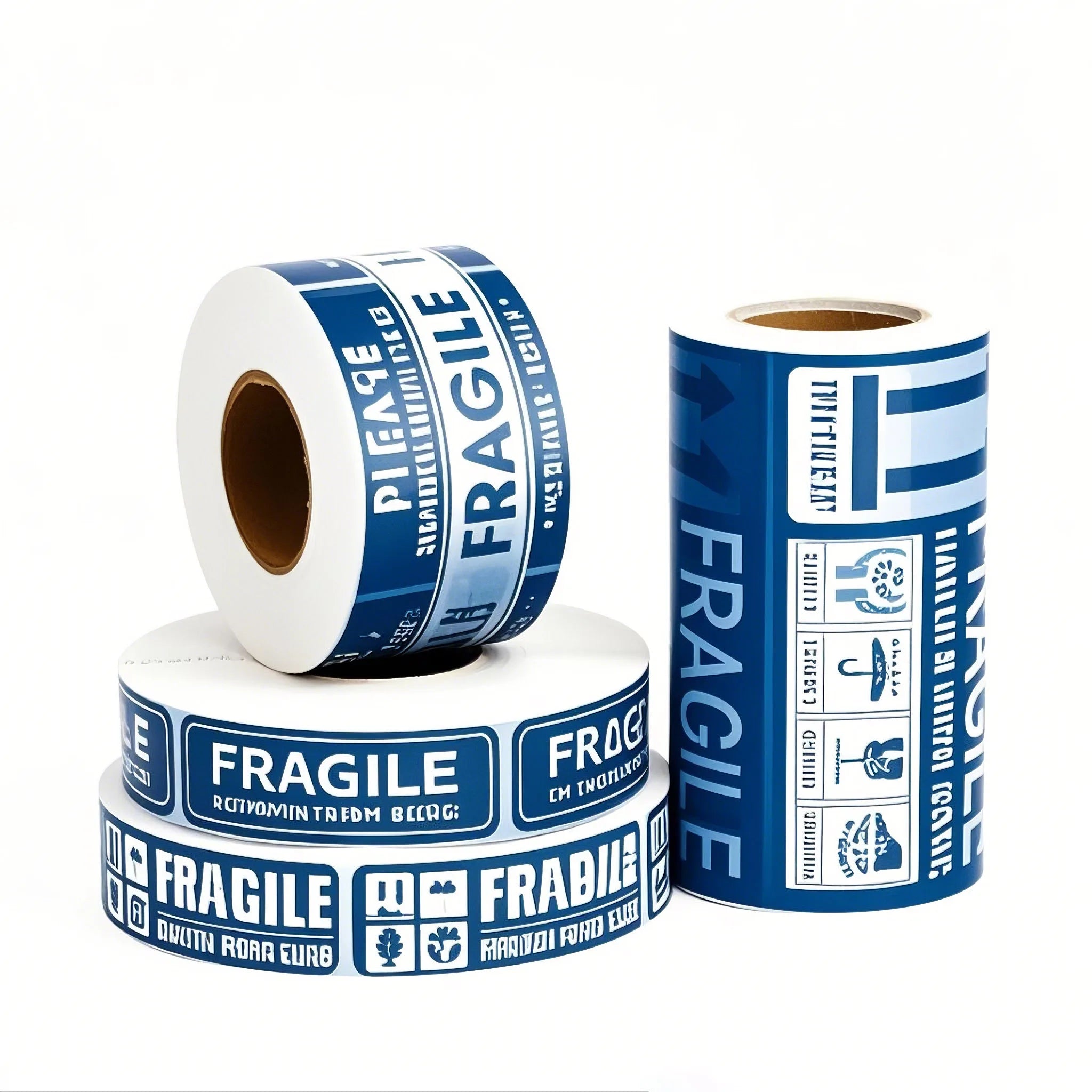 Customized Waterproof Rectangular Warning Label Sticker Roll Vinyl Packaging Printing