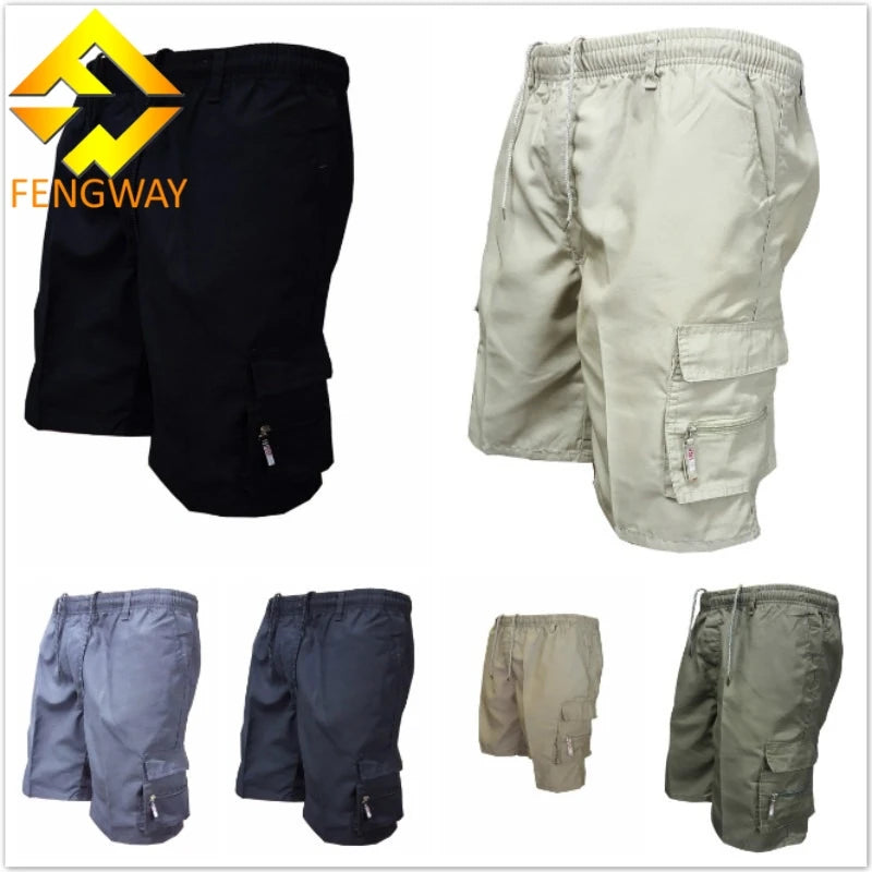 Fashion Men's Cargo Shorts Mens Tactical Pants Casual Big Pocket Sports Slacks Sports Pants for Male