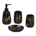 Factory Directly Wholesale Luxury Dolomite Design Eco-Friendly Four-piece Ceramic Bathroom Accessory Set for Hotel