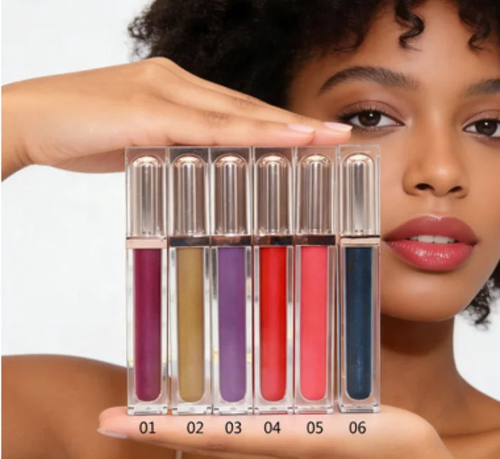 Wholesale Long Lasting Lipgloss  No Label Private Metallic Lipstick