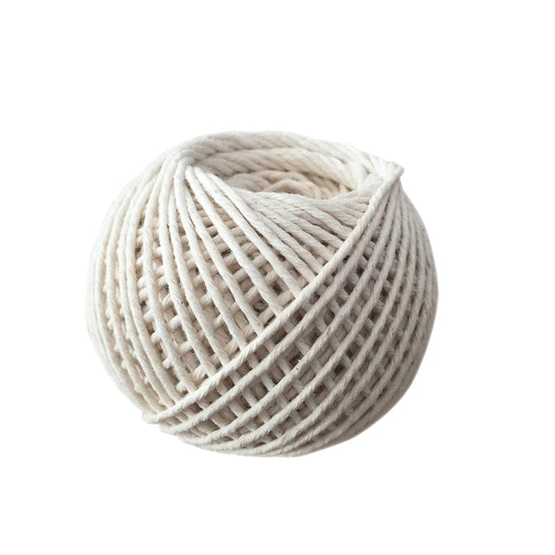 2MM 100M Coloured Cotton Twine Bakers Twinecotton Twine Ball for Christmas Gift Wrapping