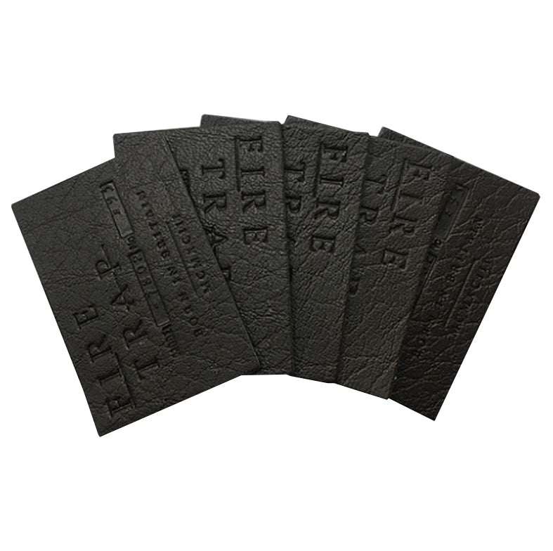 Low MOQ Custom Clothing Label Jeans Garment Accessories Deboss Logo Tag Leather Patches for Garment Brand Real PU Leather Label