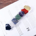 Wholesale Crystal White Selenite Plate Board Gift Box Chakra Stone Set Rough Stones for Reiki
