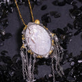 Heizun Factory Cameo Factory Natural Elegant Sea Shells Tassel Pendant for Diy Women Jewelry Making Necklace Bracelet Earrings