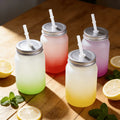 Topjlh Sublimation Glass Mason Jar Blank for Heat Press | Custom Photo 450ml Drinking Jar with Lid