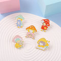 Factory Direct Sale Souvenir Mushroom Girl Badge Customized Cute Mushroom Soft Hard Enamel Lapel Pin