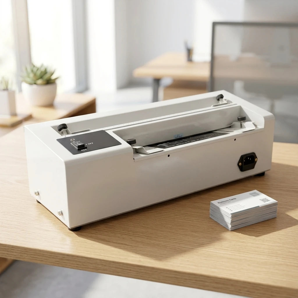 Custom Size Semi-Automatic Desktop A4 Electric Business Card Cutter